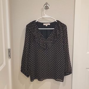 LOFT flower blouse
